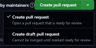 Create draft PR